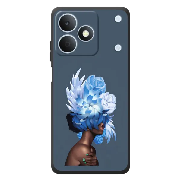 Чехол с принтом «Цветы на голове» для Realme Note 80