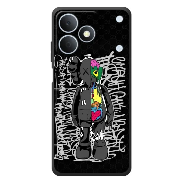 Чехол с принтом «Стиль Bearbrick» для Realme Note 80