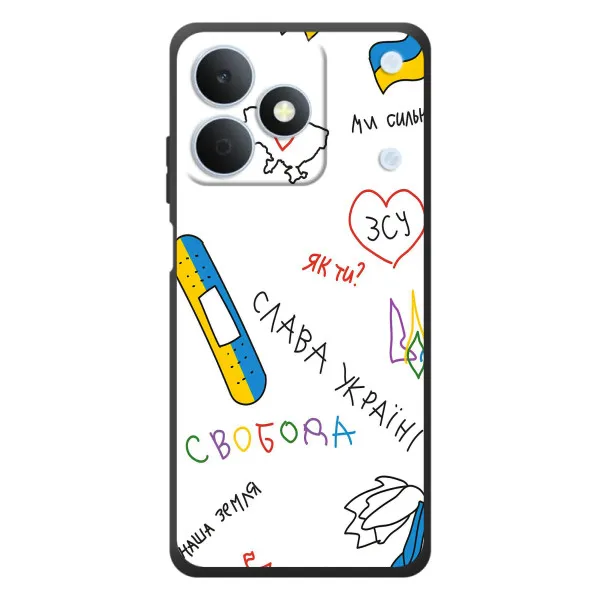 Чехол с принтом «Стикер» для Realme Note 80