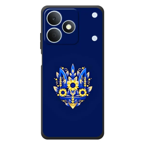 Чохол з принтом «Квітковий Герб» для Realme Note 80