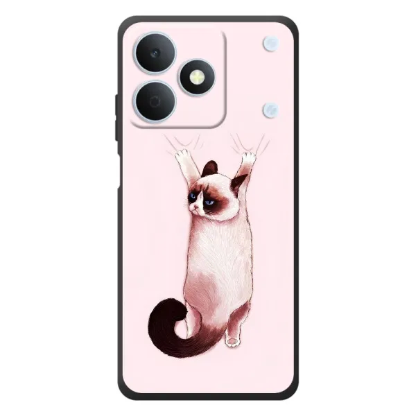 Чехол с принтом «Котик падает» для Realme Note 80