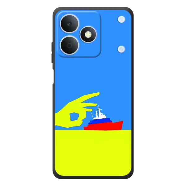 Чохол з принтом «Щелбан кораблю» для Realme Note 80