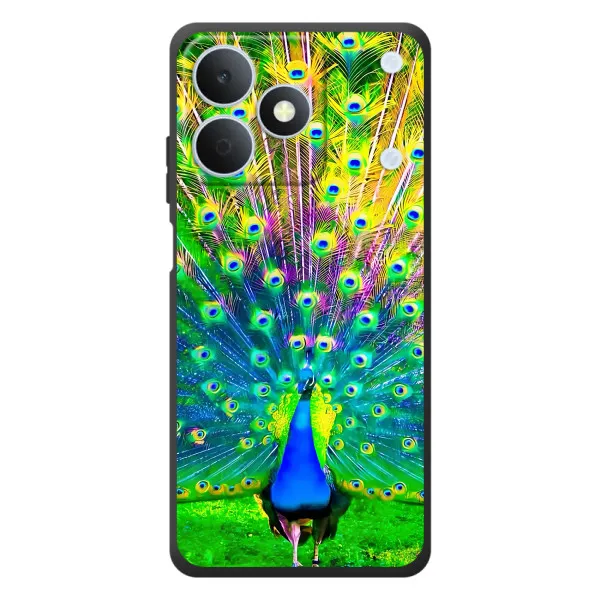 Чехол с принтом «Яркий Павлин» для Realme Note 80