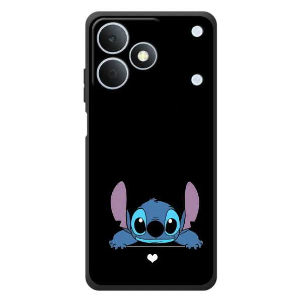 Чехол с принтом «Стич на черном» для Realme Note 80 Чехол с принтом «Стич на черном» для Realme Note 80
