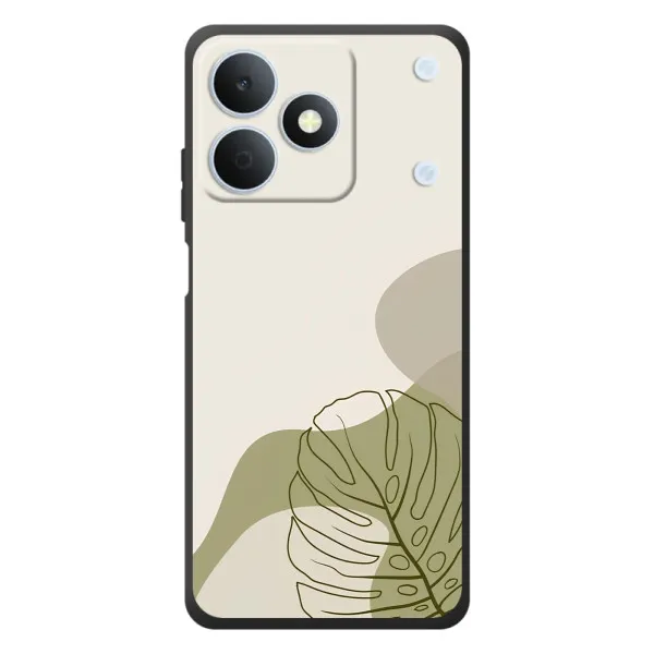 Чехол с принтом «Зеленая монстера дизайн» для Realme Note 80
