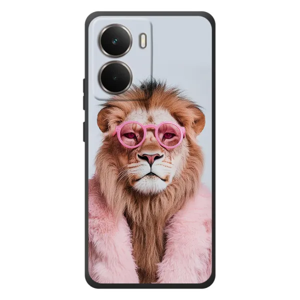 Чехол с принтом «Лев в очках» для RealMe P3