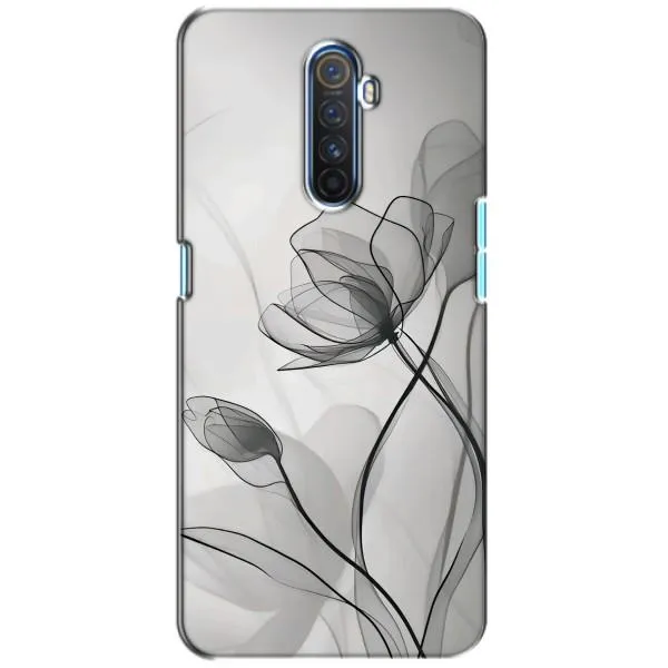 Чехол с принтом «Черные цветы» для Realme X2 Pro