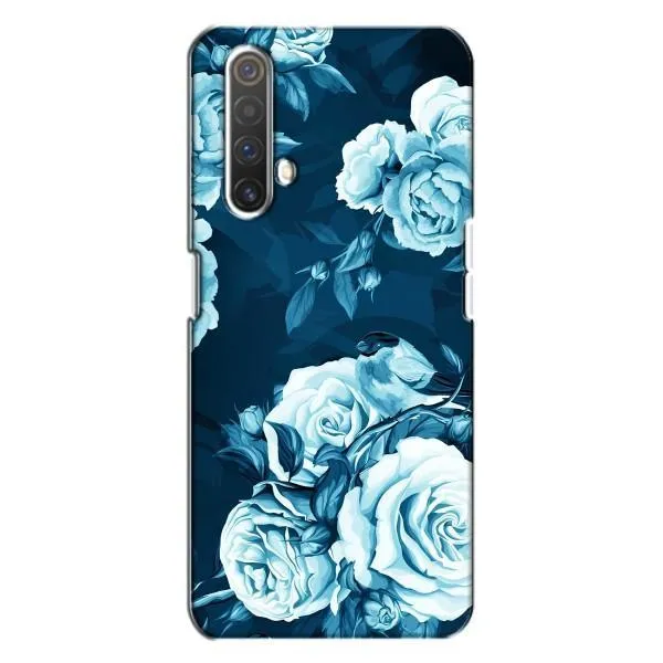 Чехол с принтом «Голубые Бутоны» для Realme X3