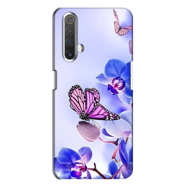 Чехол с принтом «Бабочка на цветочке» для Realme X3