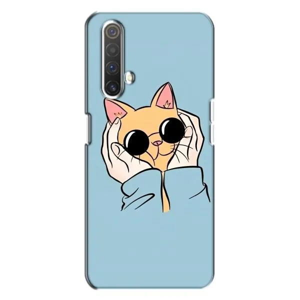Чехол с принтом «Котик в очках» для Realme X3