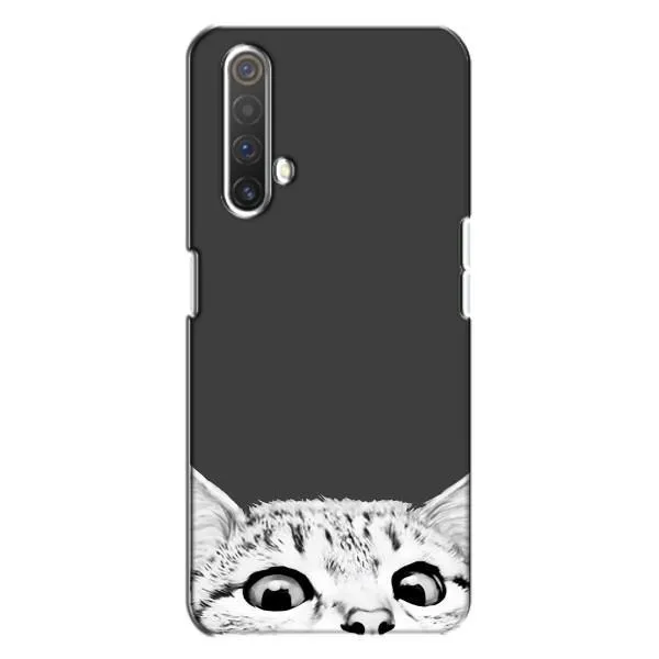 Чехол с принтом «Выглядывает кот» для Realme X3