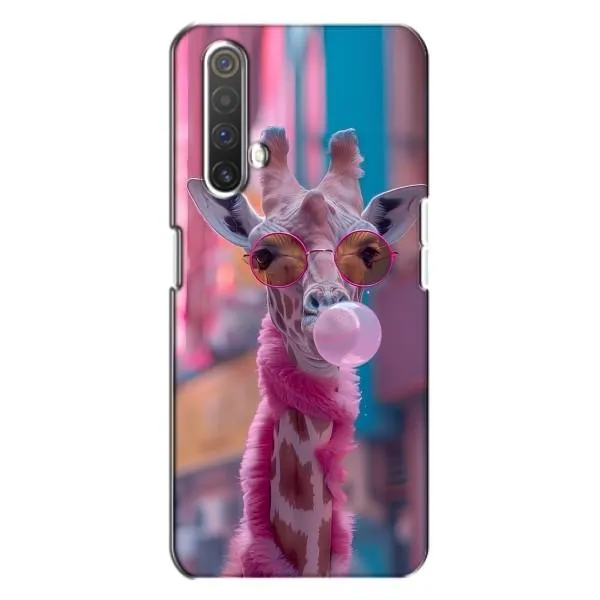 Чохол з принтом «Стильна жирафа» для Realme X3