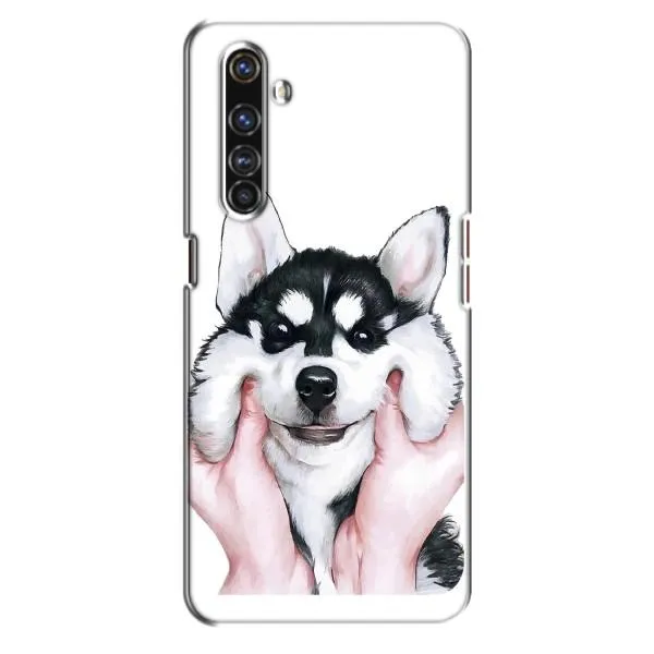 Чехол с принтом «Довольный Хаски» для Realme X50 Pro