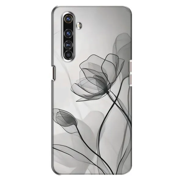 Чехол с принтом «Черные цветы» для Realme X50 Pro Чехол с принтом «Черные цветы» для Realme X50 Pro