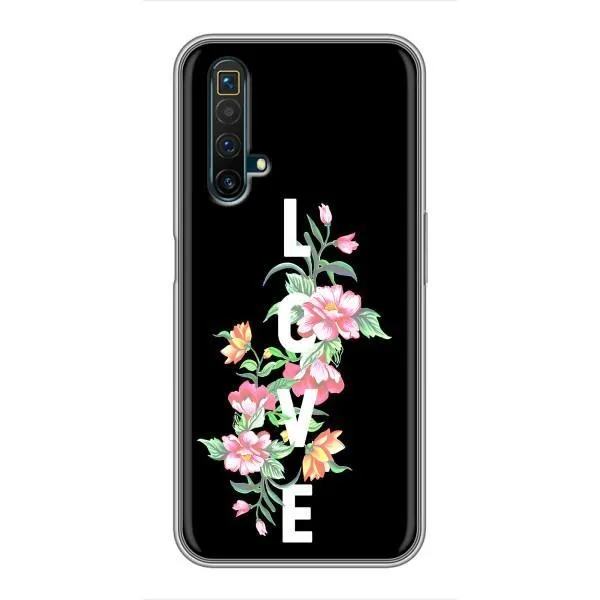 Чохол з принтом «Квіти LOVE» для Realme X50 Чохол з принтом «Квіти LOVE» для Realme X50
