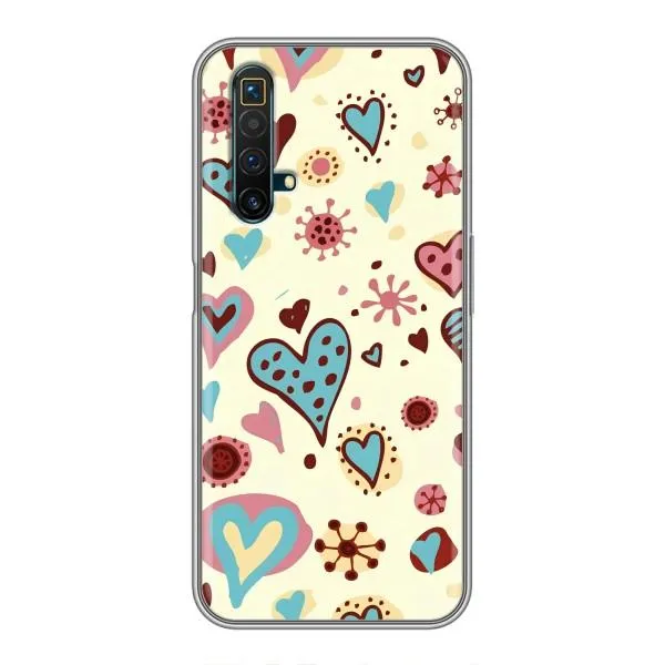 Чохол з принтом «Сердечки» для Realme X50 Чохол з принтом «Сердечки» для Realme X50