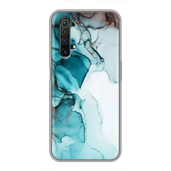 Чехол с принтом «Бирюзовый мрамор» для Realme X50