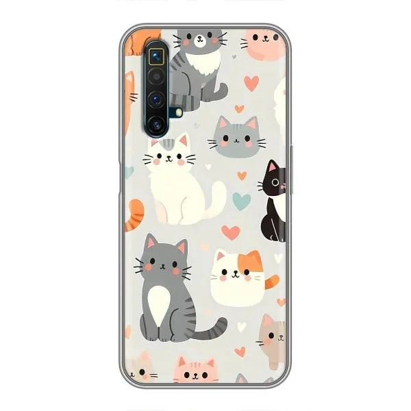 Чехол с принтом «Коллаж котов» для Realme X50