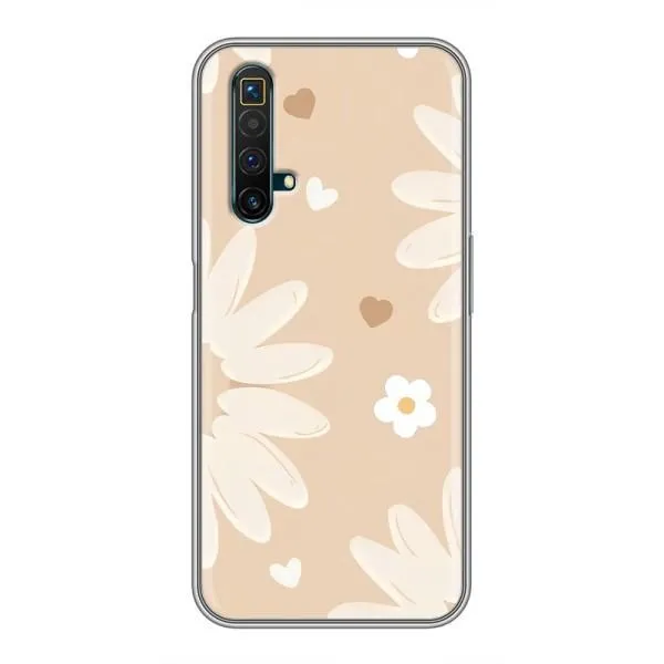 Чехол с принтом «Бежевые цветы» для Realme X50