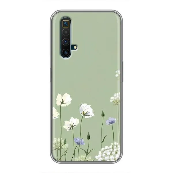 Чехол с принтом «Цветы на зеленом» для Realme X50