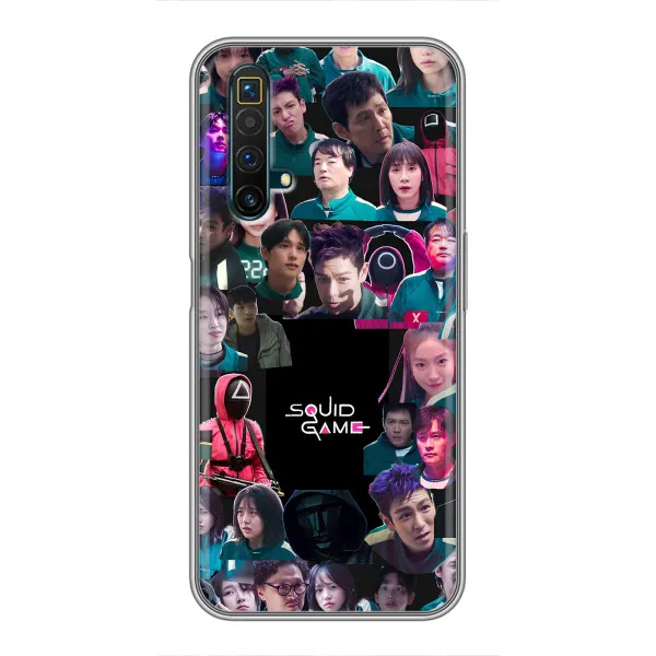 Чехол с принтом «Коллаж Игра кальмара» для Realme X50