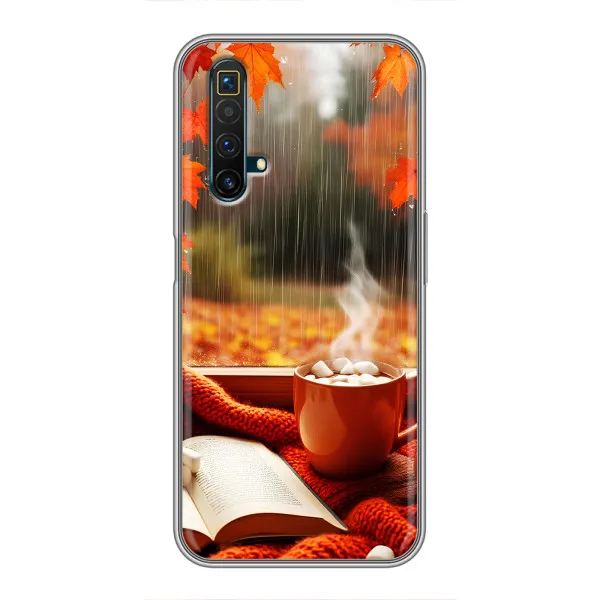 Чехол с принтом «Кофе и дождь» для Realme X50
