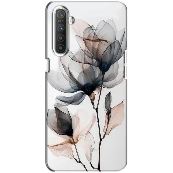Чехол с принтом «Цветы на белом» для Realme XT Чехол с принтом «Цветы на белом» для Realme XT