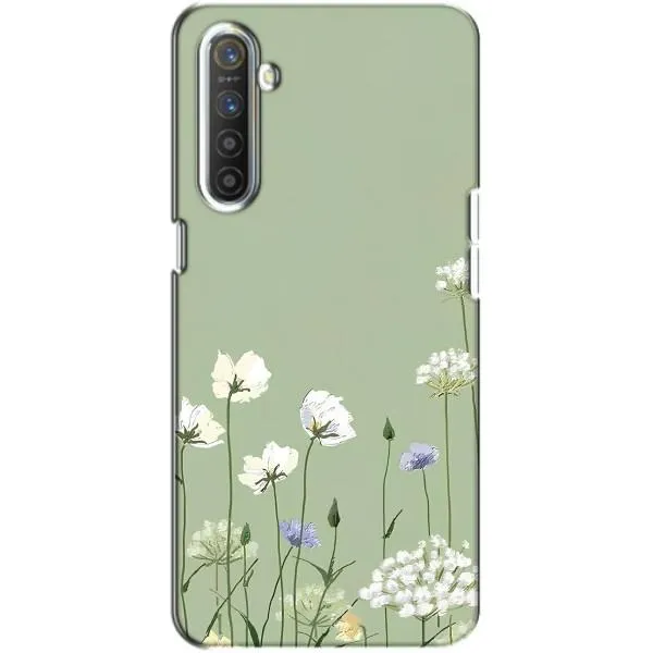 Чехол с принтом «Цветы на зеленом» для Realme XT Чехол с принтом «Цветы на зеленом» для Realme XT