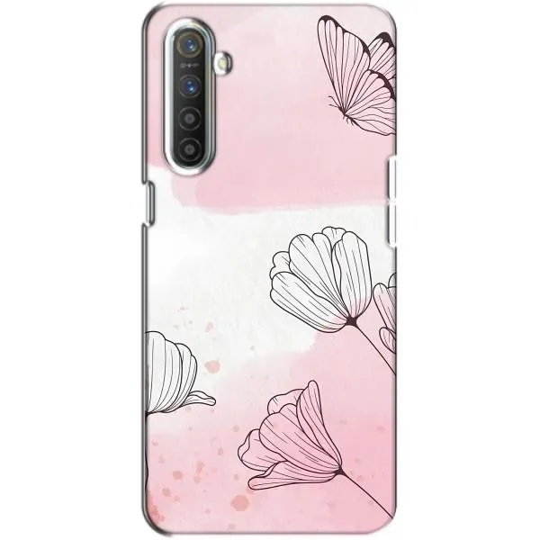 Чехол с принтом «Розовые цветы» для Realme XT Чехол с принтом «Розовые цветы» для Realme XT