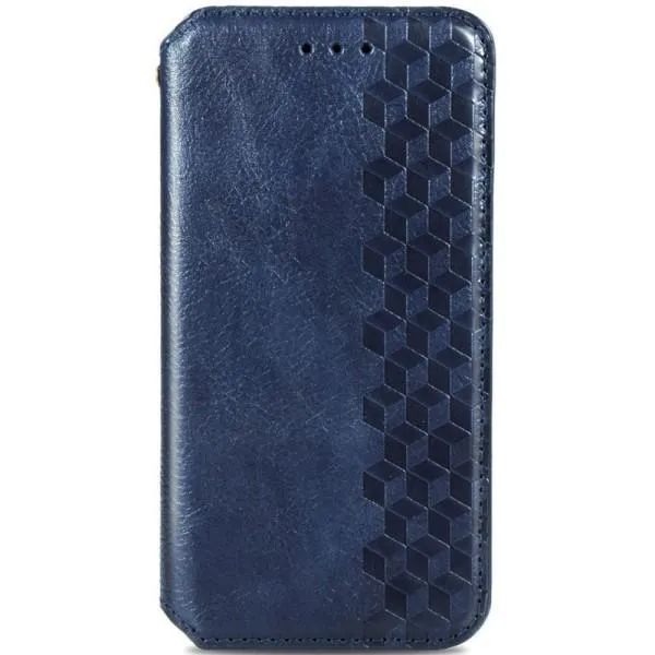 Кожаный чехол-книжка GETMAN Cubic (PU) для Xiaomi Redmi 10C — Синий — фото 1 Кожаный чехол-книжка GETMAN Cubic (PU) для Xiaomi Redmi 10C — Синий — фото 1