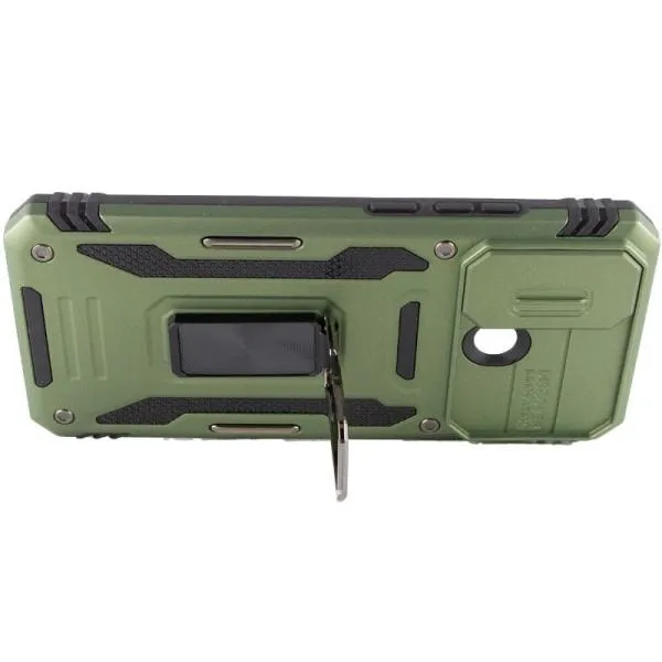 Ударопрочный чехол Camshield Army Ring для Xiaomi Redmi 10C — Оливковый — фото 5