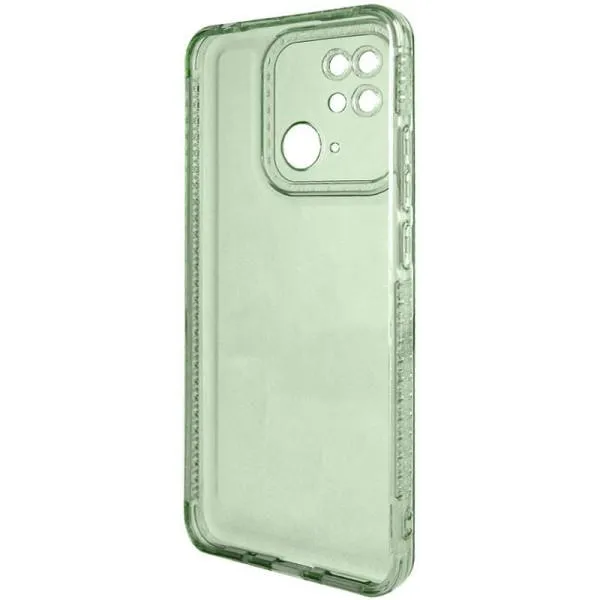 Чехол TPU Starfall Clear для Xiaomi Redmi 10C — Зеленый — фото 2 Чехол TPU Starfall Clear для Xiaomi Redmi 10C — Зеленый — фото 2