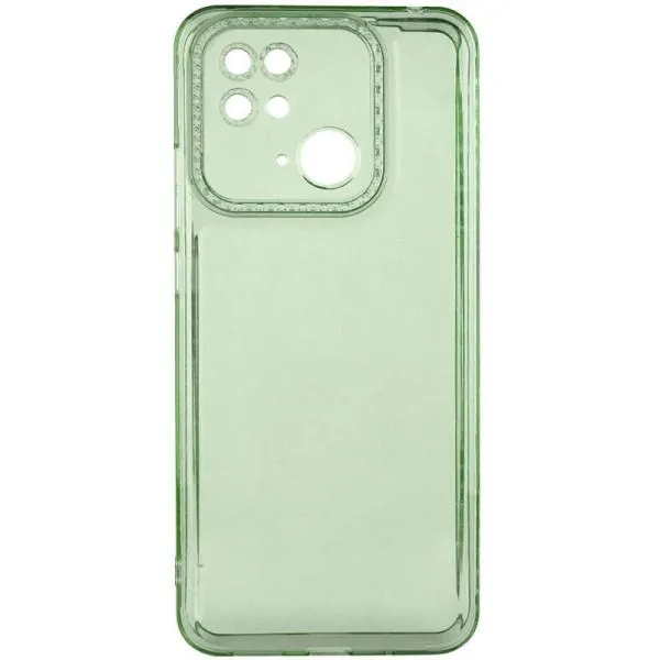 Чехол TPU Starfall Clear для Xiaomi Redmi 10C — Зеленый — фото 3 Чехол TPU Starfall Clear для Xiaomi Redmi 10C — Зеленый — фото 3