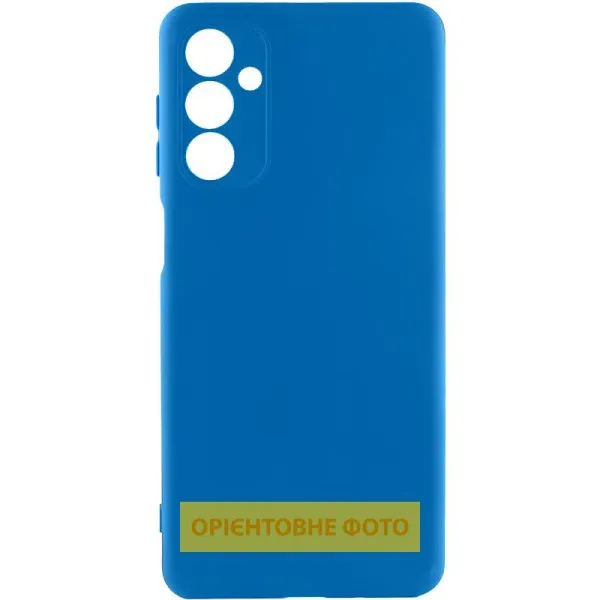 Чехол TPU GETMAN Liquid Silk Full Camera для Xiaomi Redmi 10C — Синий