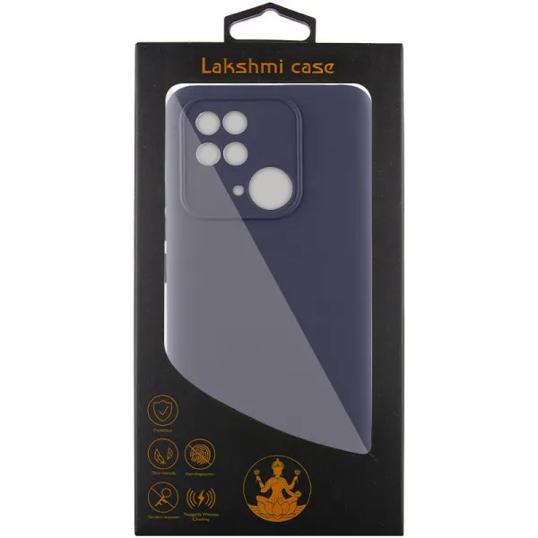 Чохол Silicone Cover Lakshmi Full Camera (AAA) для Xiaomi Redmi 10C — Сірий — фото 4
