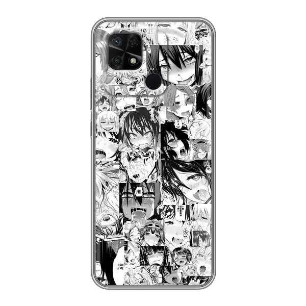 Чохол з принтом «Ahegao manga» для Xiaomi Redmi 10C
