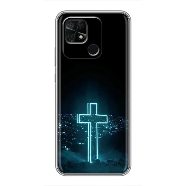 Чехол с принтом «Крест и город» для Xiaomi Redmi 10C Чехол с принтом «Крест и город» для Xiaomi Redmi 10C