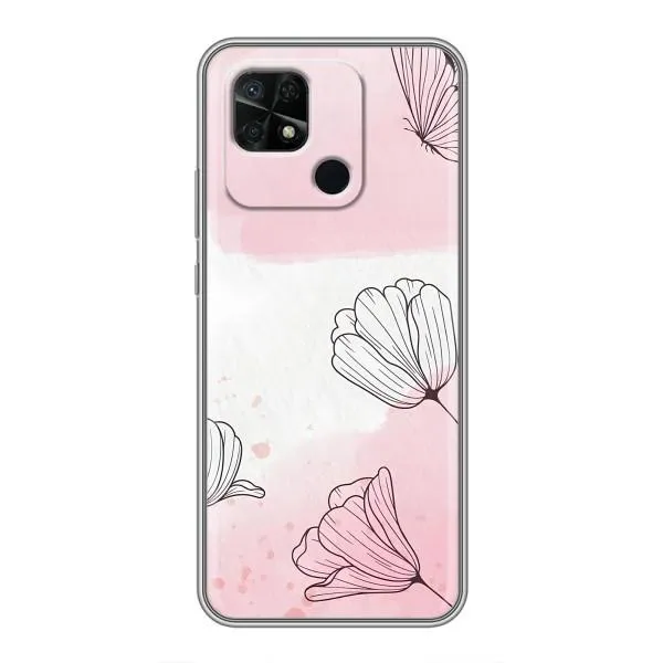 Чехол с принтом «Розовые цветы» для Xiaomi Redmi 10C Чехол с принтом «Розовые цветы» для Xiaomi Redmi 10C