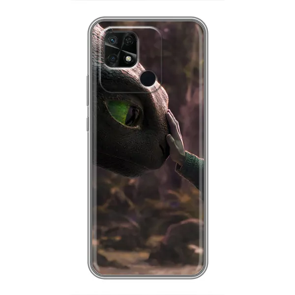 Чехол с принтом «Сцена с драконом» для Xiaomi Redmi 10C