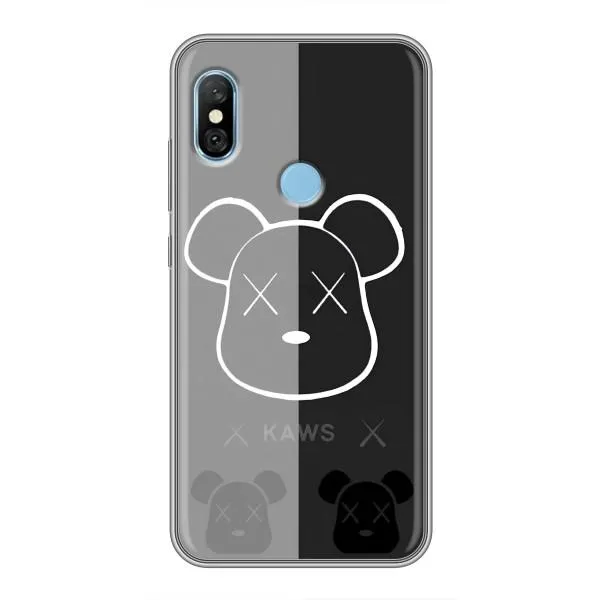 Чехол с принтом «БеарБрик глаза» для Xiaomi Redmi 6 pro