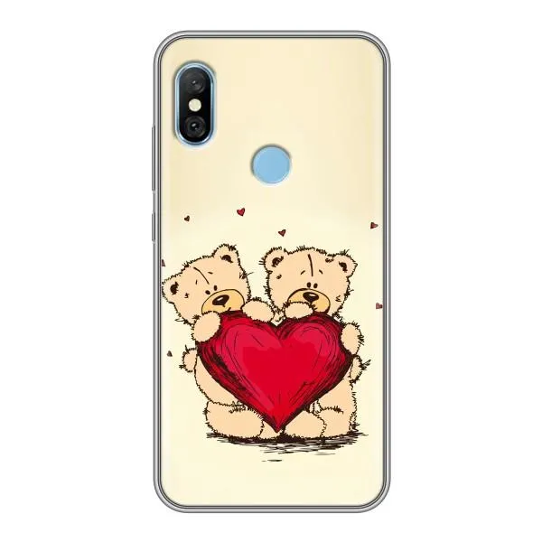 Чехол с принтом «Медвежонки» для Xiaomi Redmi 6 pro