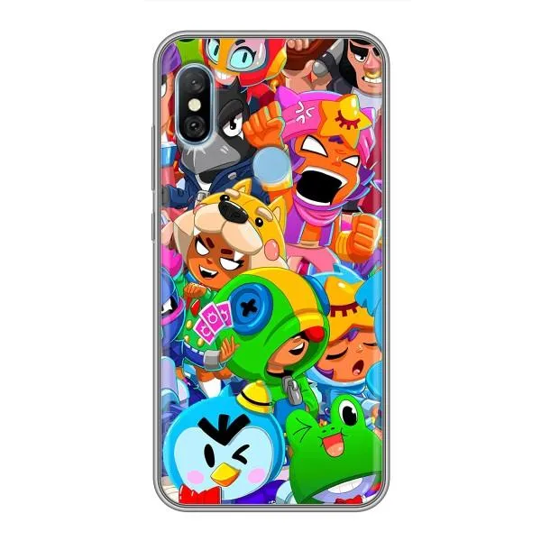 Чохол з принтом «Герої Бравл Старс» для Xiaomi Redmi 6 pro Чохол з принтом «Герої Бравл Старс» для Xiaomi Redmi 6 pro