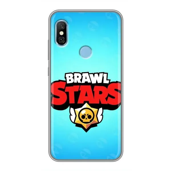 Чохол з принтом «Лого Бравл Старс» для Xiaomi Redmi 6 pro Чохол з принтом «Лого Бравл Старс» для Xiaomi Redmi 6 pro