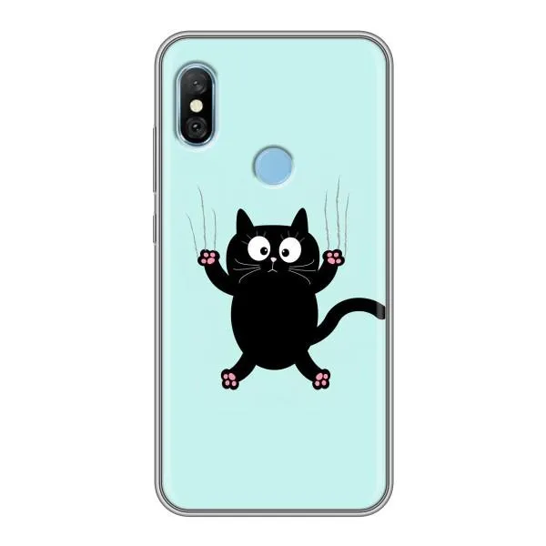 Чехол с принтом «Падающий кот» для Xiaomi Redmi 6 pro
