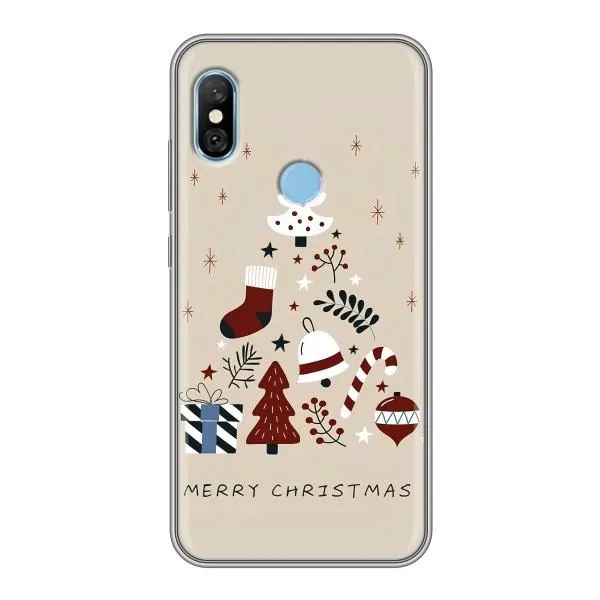 Чехол с принтом «Merry Christmas» для Xiaomi Redmi 6 pro