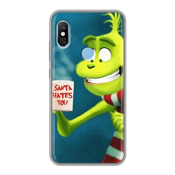 Чехол с принтом «Зеленый Гринч» для Xiaomi Redmi 6 pro