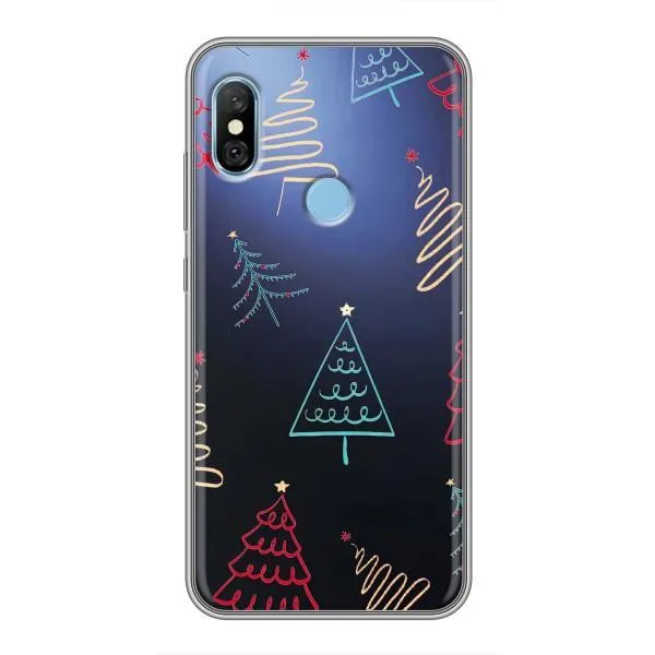 Чехол с принтом «Рождественские елки» для Xiaomi Redmi 6 pro