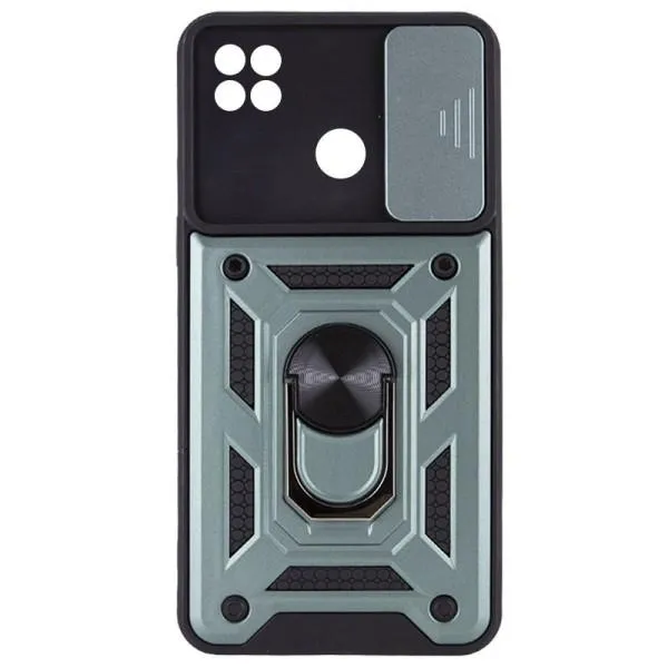 Ударостійкий чохол Camshield Serge Ring для Xiaomi Redmi 9C / Redmi 10A — Зелений — фото 4 Ударостійкий чохол Camshield Serge Ring для Xiaomi Redmi 9C / Redmi 10A — Зелений — фото 4