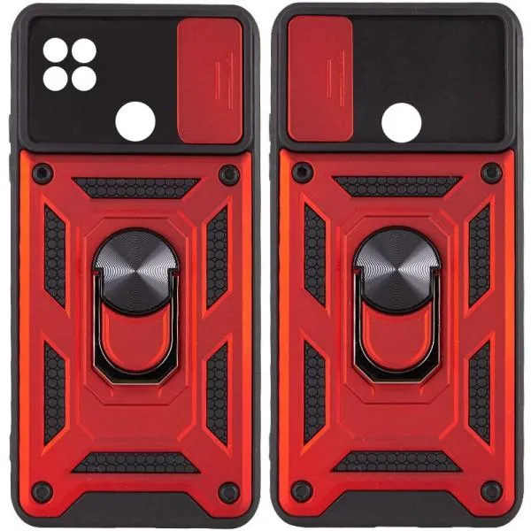 Ударостійкий чохол Camshield Serge Ring для Xiaomi Redmi 9C / Redmi 10A — Червоний — фото 1 Ударостійкий чохол Camshield Serge Ring для Xiaomi Redmi 9C / Redmi 10A — Червоний — фото 1