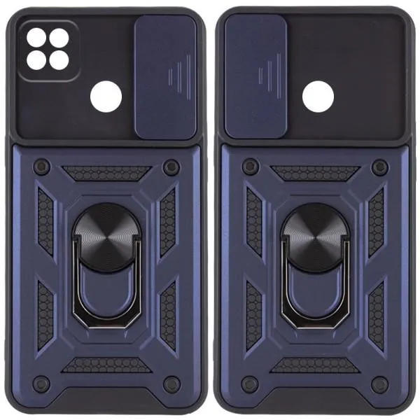 Ударостійкий чохол Camshield Serge Ring для Xiaomi Redmi 9C / Redmi 10A — Синій — фото 1